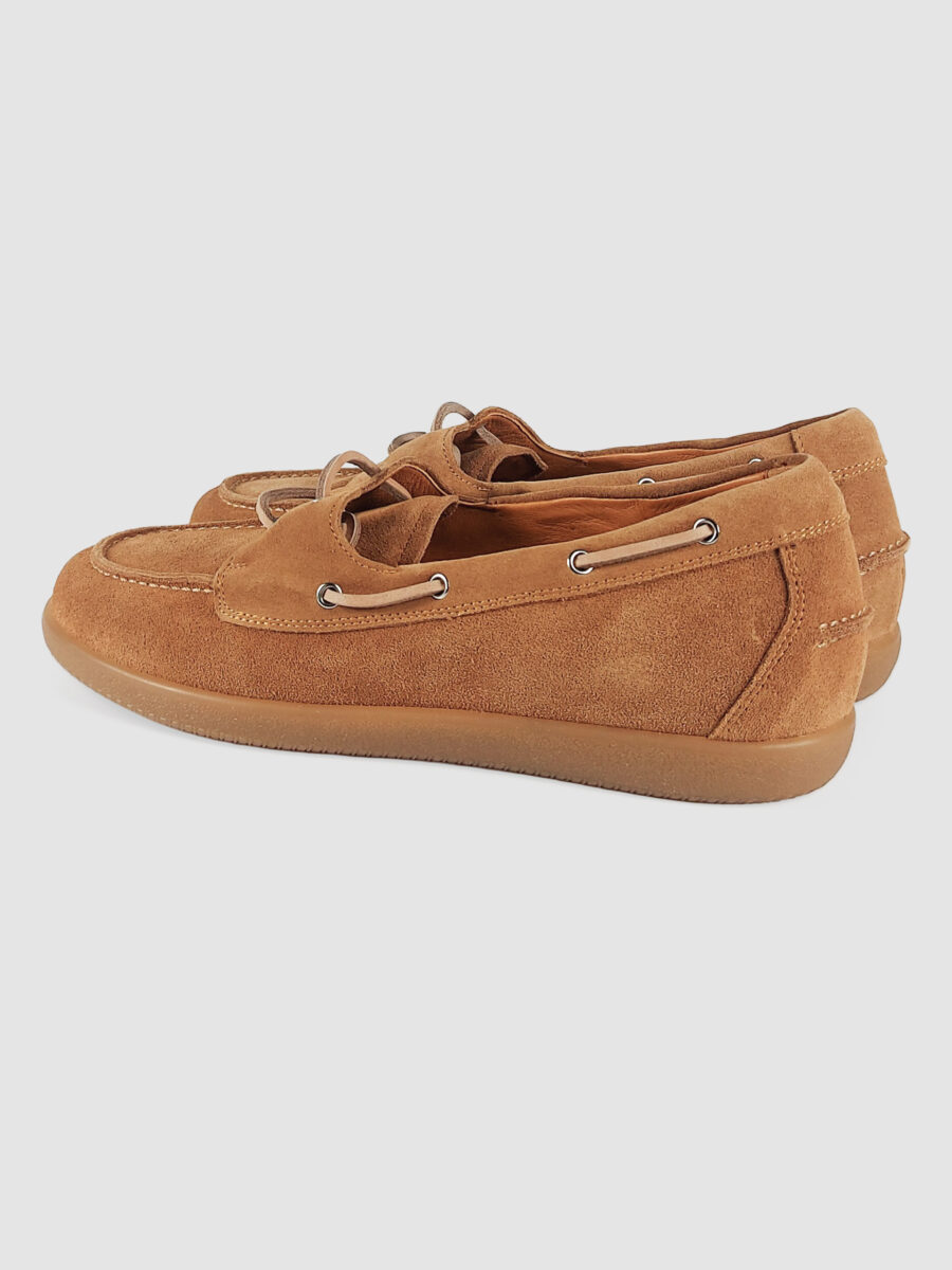Mocassino barca velour cuoio - immagine 3