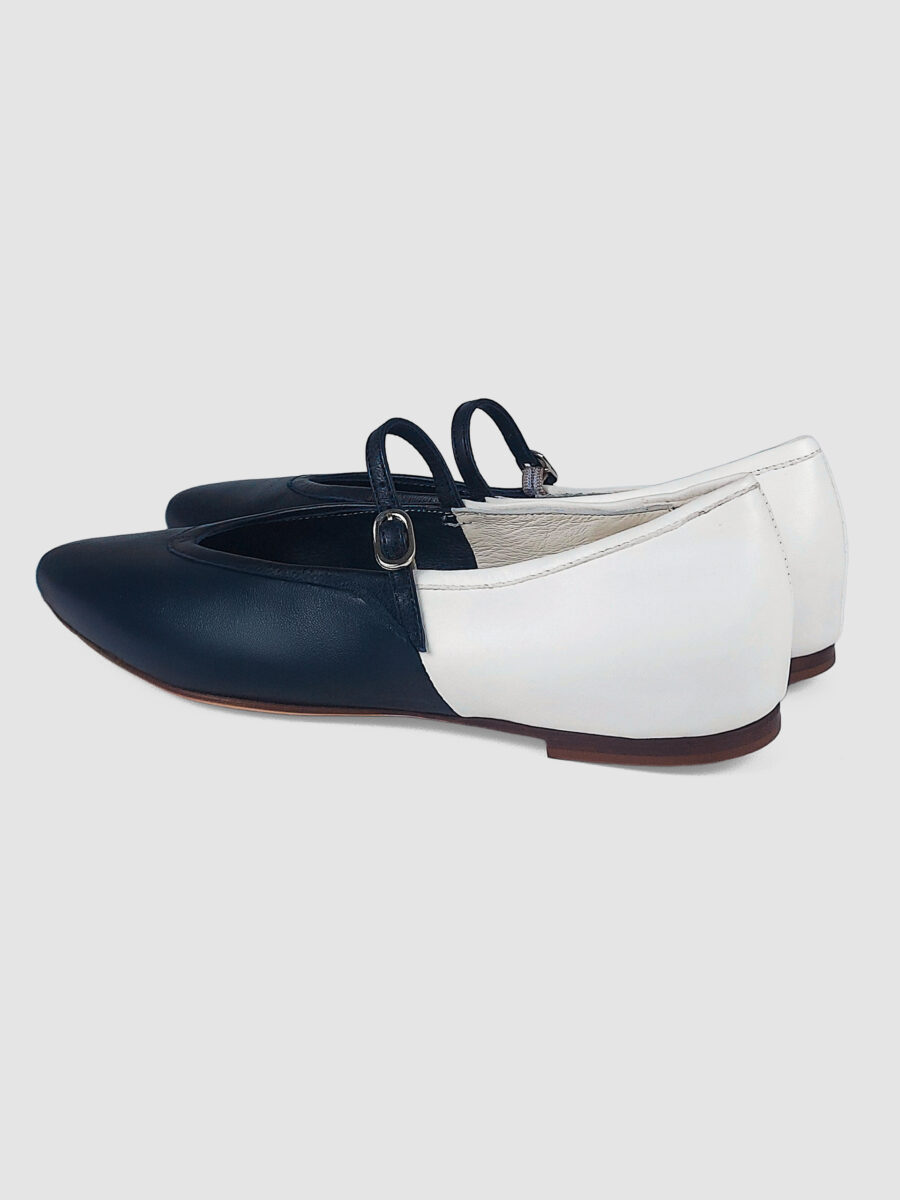 Ballerina Mia nappa bianco/blu - immagine 3