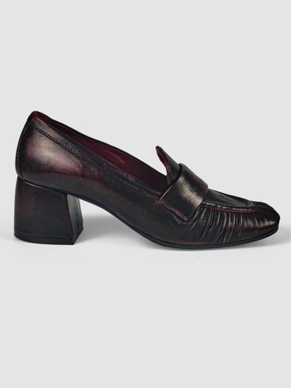 Mocassino nappa sfumata bordeaux