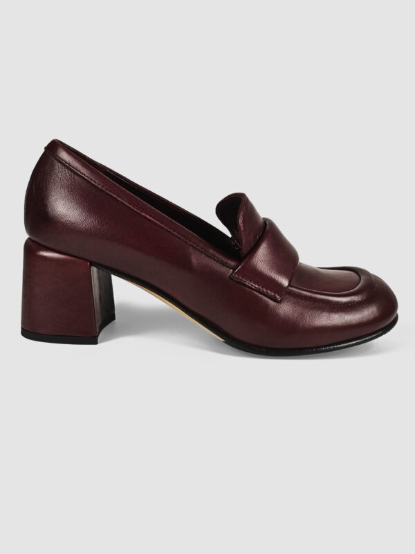 Mocassino nappa bordeaux