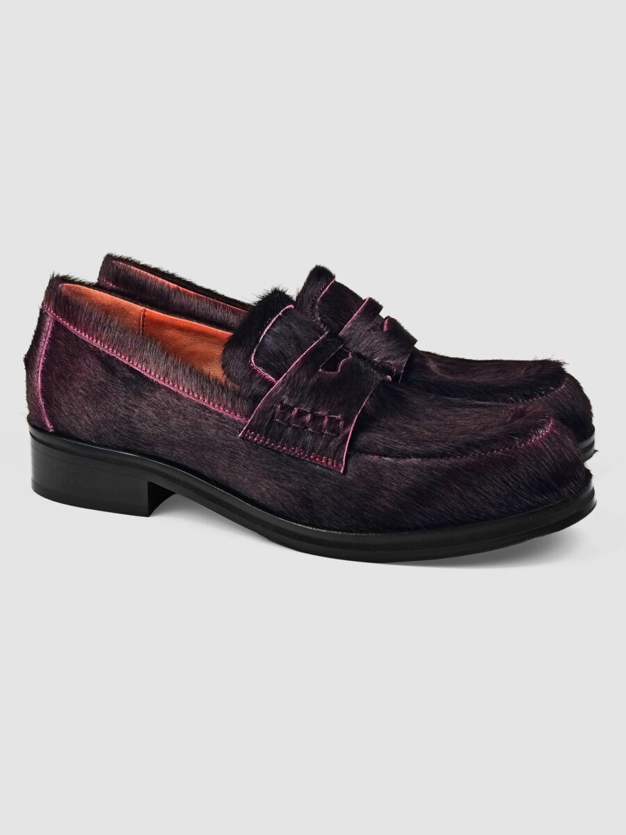 Mocassino cavallino bordeaux - immagine 2