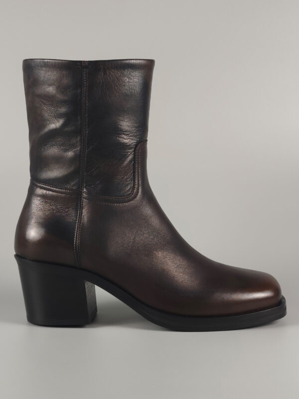 Tronchetto nappa glove military con sfumature nere