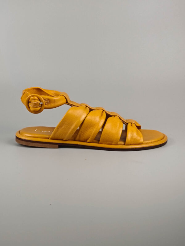 Sandalo nappa glove ocra